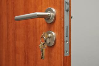 Door lock changed by local locksmith